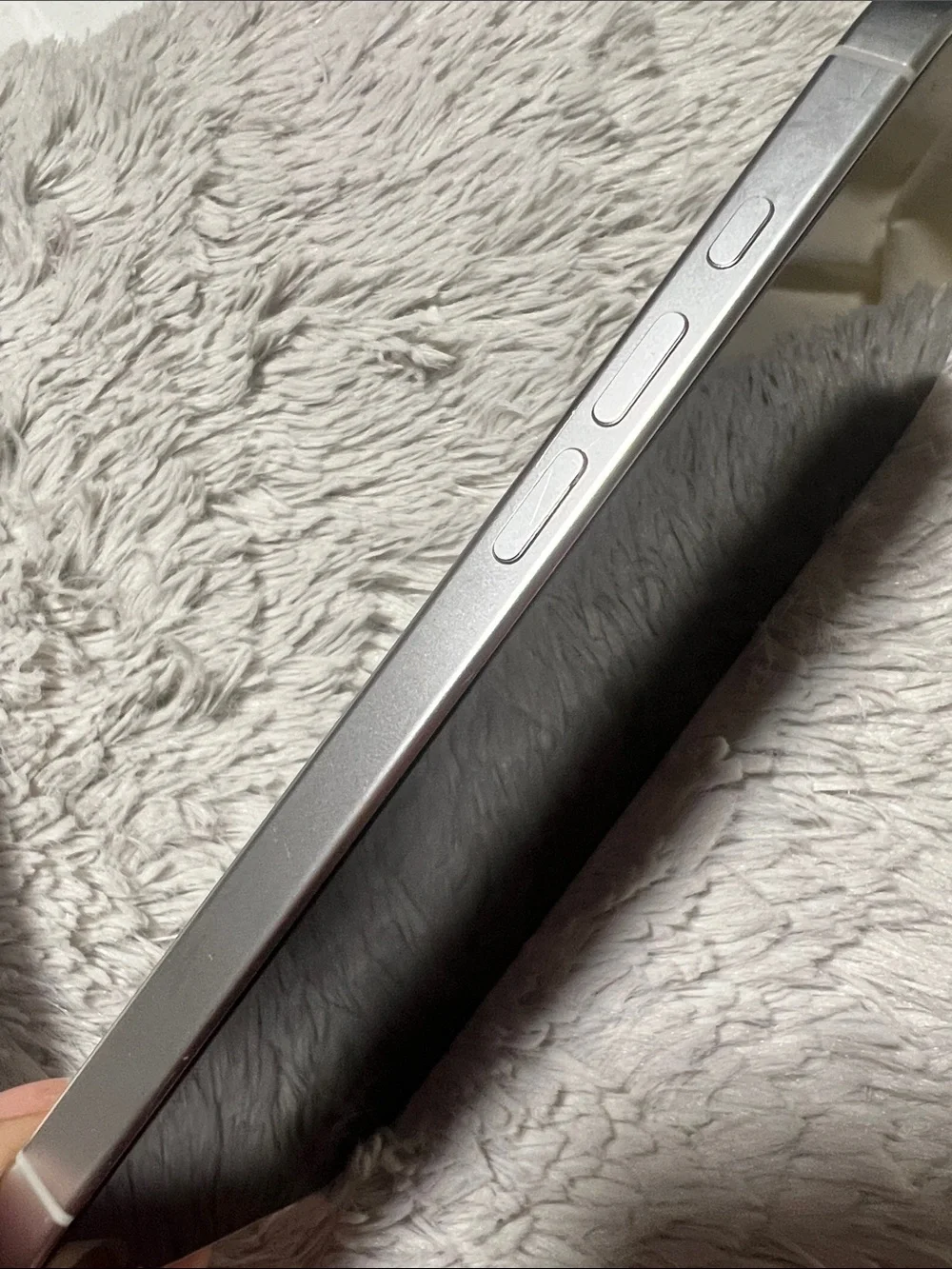 Apple iPhone with Black Front and Silver Edge